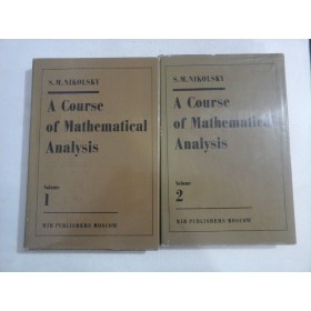 A COURSE OF MATHEMATICAL ANALYSIS - NIKOLSKY - 2 volume